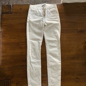 Just Black Denim: stretchy white skinny jeans